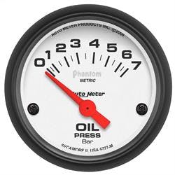 AutoMeter 5727 Phantom Air-Core Oil Press. Gauge, 2-1/16 Inch