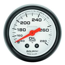 AutoMeter 5741 Phantom Mechanical Oil Temperature Gauge, 2-1/16