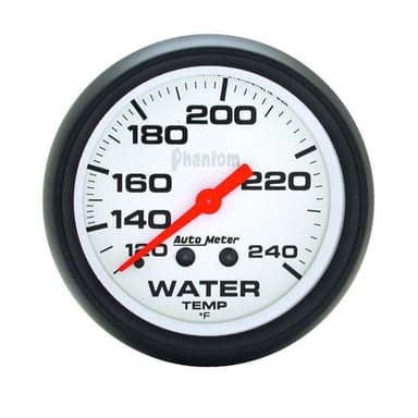AutoMeter 5832 Phantom Mechanical Water Temperature Gauge, 2-5/8