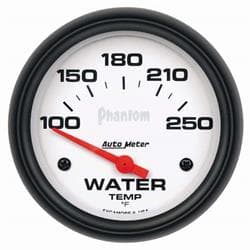 AutoMeter 5837 Phantom Air-Core Water Temperature Gauge, 2-5/8