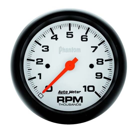 AutoMeter 5897 Phantom Air-Core In-Dash Tachometer, 10K RPM,3-3/8
