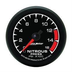 AutoMeter 5974 Nitrous Pressure Gauge, 2 1/16 Inch, 1600PSI, ES