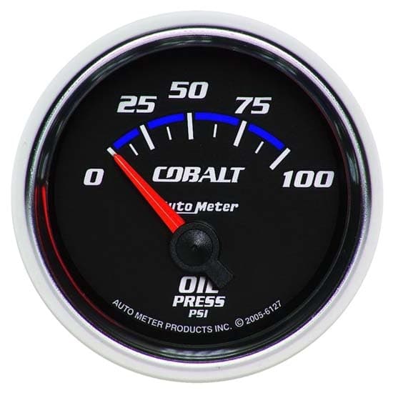 AutoMeter 6127 Cobalt Air-Core Oil Press. Gauge, 2-1/16 Inch