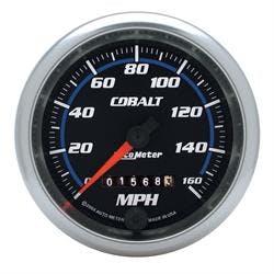 AutoMeter 6293 Speedo Gauge, 3 3/8 Inch, 160MPH, Mech., Cobalt