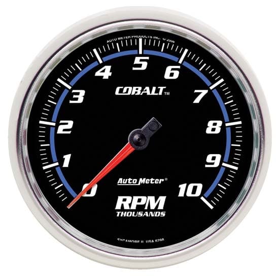 AutoMeter 6298 Cobalt Air-Core In-Dash Tachometer Gauge, 5 Inch