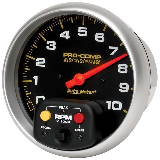 AutoMeter 6801 Pro-Comp Air-Core Pedestal Tachometer, 10k RPM, 5
