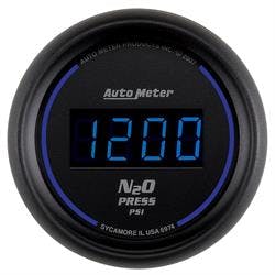 AutoMeter 6974 Nitrous Pressure Gauge, 2 1/16 Inch 1600PSI, Black