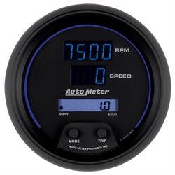 AutoMeter 6987 Tach/Speedo Gauge 3 3/8 Inch, 260MPH/260KMH/10KRPM