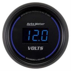 AutoMeter 6993 Cobalt Digital Voltmeter Gauge, 2-1/16 Inch, 18V