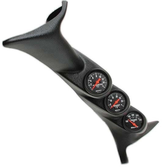 AutoMeter 7072 Z-Series 3-Gauge Pillar Kit,99-07 Powerstroke/SD