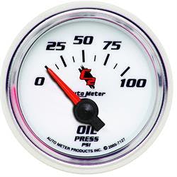 AutoMeter 7121 C2 Mechanical Oil Press. Gauge, 2-1/16 Inch