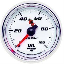 AutoMeter 7121 C2 Mechanical Oil Press. Gauge, 2-1/16 Inch