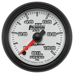 AutoMeter 7553 Oil Pressure Gauge, 2 1/16 Inch, 100PSI, Phantom