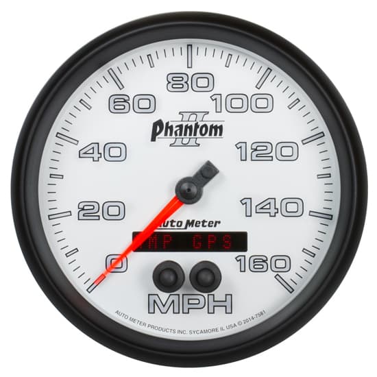 AutoMeter 7581 GPS Speedometer, 5 Inch, 0160 MPH