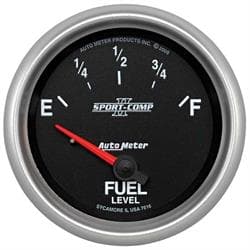 AutoMeter 7616 Sport-Comp II Air-Core Fuel Level Gauge,2-5/8 Inch