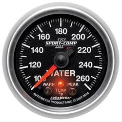 AutoMeter 7655 Sport-Comp II Digi. StepperMotor Water Temp Gauge