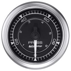 AutoMeter 8153 Pressure Gauge, 2 1/16 Inch, 100PSI, Chrono