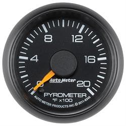 AutoMeter 8345 Pyrometer Gauge, 2 1/16 Inch, 2000 Deg., GM