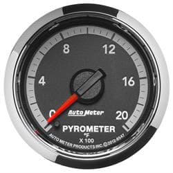 AutoMeter 8547 Gauge, Pyro. 2 1/16 Inch, 2000 Deg., Ram Gen 4