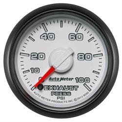AutoMeter 8595 Exhaust Pressure Gauge, 2 1/16 Inch, 100PSI