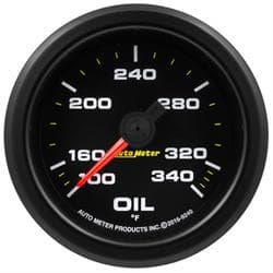 AutoMeter 9240 Oil Temp Gauge, 2 1/16 Inch, 340 Deg.