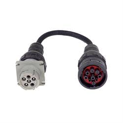 AutoMeter AC25 Adapter, J1708, 6Pin To 9Pin