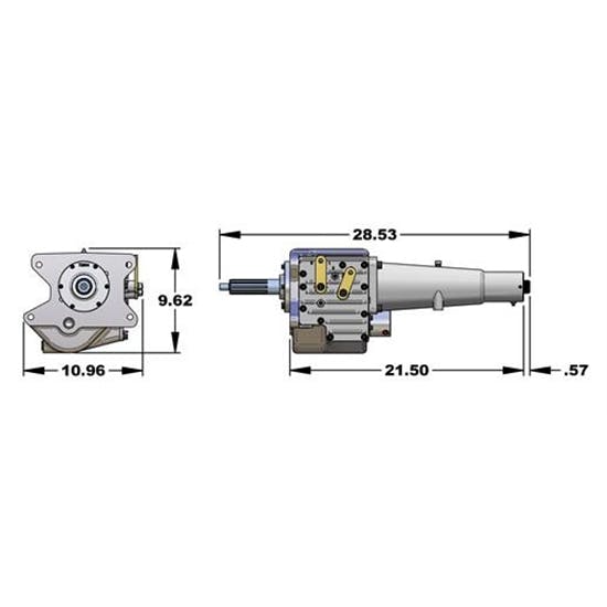 Brinn 70001 Racing Transmission with Free Stand