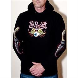 MotorCult Apparel 4060 No Respect Pullover Hoodie, Medium