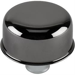 CFR Performance HZ-4870-BC Black Chrome Steel Breather, Smooth
