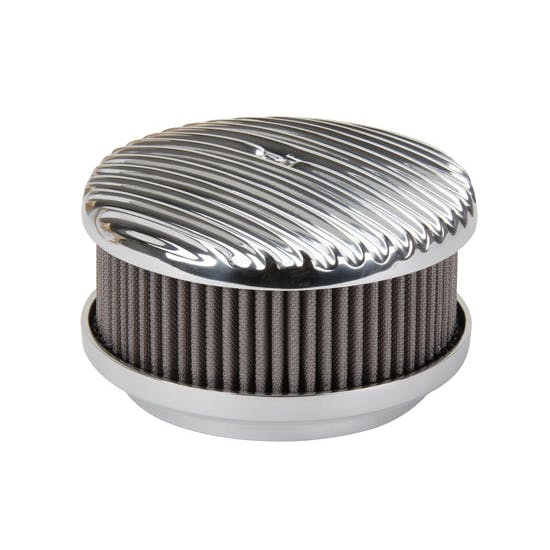 OTB Gear 4450 Full Fin Air Cleaner, Straight Base, Polished