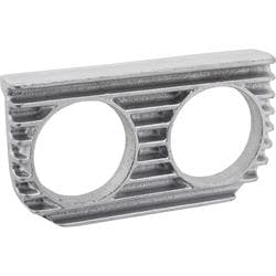 OTB Gear 6121 2 Gauge Under Dash Panel, Finned, Natural Finish