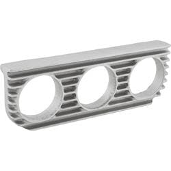 OTB Gear 6125 3 Gauge Dash Panel, Finned, Natural Finish