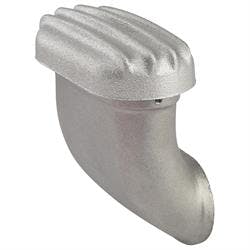 OTB Gear 6811 Oil Breather Tube, 90 Degree, Finned, Unpolished