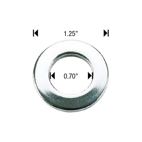 White Knight 779-BULK Lug Nut Washer, 1.25 Inch, Individual