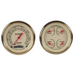 Classic Instruments VT02GLF Vintage Series Quad Gauges, 3-3/8 Dia.