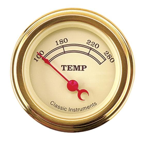 Classic Instruments VT26GLF Vintage Water Temperature Gauge