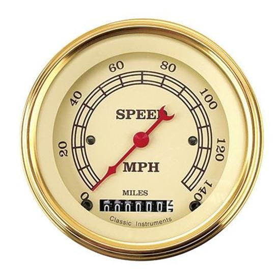 Classic Instruments VT55GLF Vintage 140 MPH Speedometer
