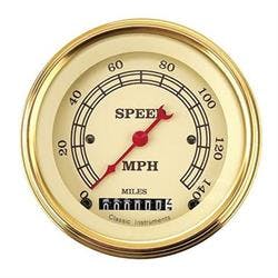 Classic Instruments VT55GLF Vintage 140 MPH Speedometer