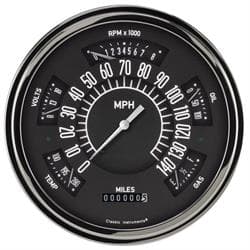 Classic Instruments Six Pack Gauge, 1949-50 Chevy