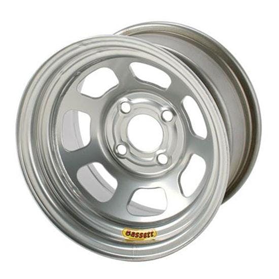 Bassett Pony Stock 13 Inch Wheel, 13x7, 4 on 4-1/4, Silver