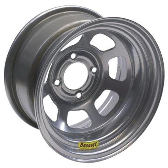 Bassett Pony-Mini Stock 13 Inch Wheel - 13x7, 4 on 4 1/2 Inch, Silver