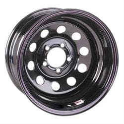 Speedway 15 x 8 IMCA Black Wheel 3 Backspace, Non-Beadlock, 5 on 5