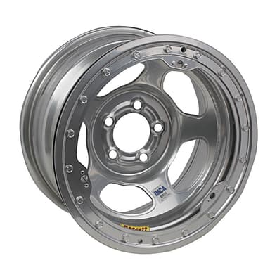 Bassett IMCA Approved 15 Inch Wheel, 15x8, 5 on 4 1/2, Beadlock