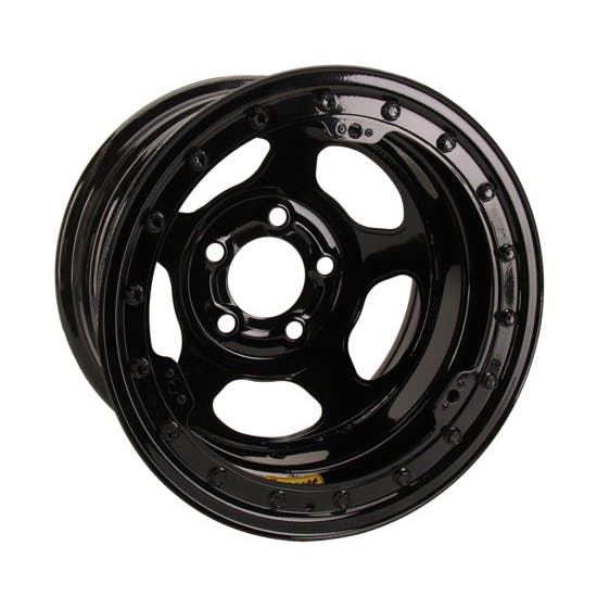 Bassett 59A52L 15 x 9 Inertia Black Beadlock Wheel, 5 on 5 Inch BP