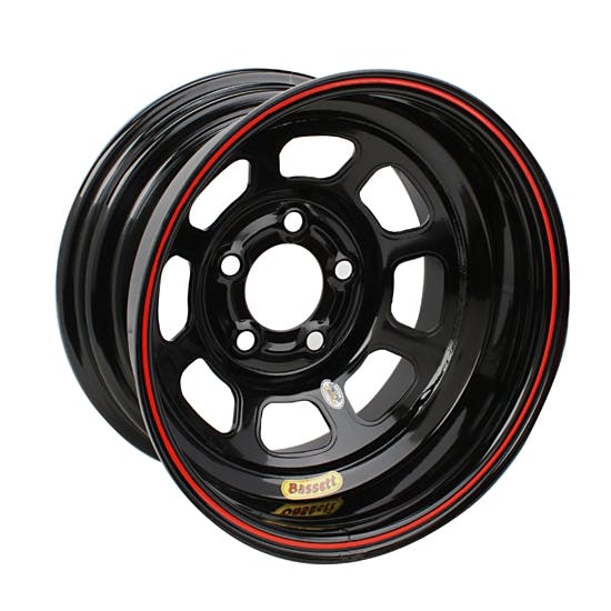 Bassett 58D52WRB Wissota RF 15" Wheel Big Bell Out-5x5-Black