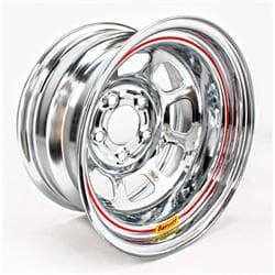 Bassett Wissota Certified D-Hole 15 Inch Wheel, 15x8, 5 on 5, Chrome