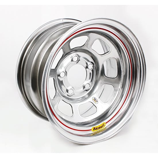 Bassett Wissota Certified D-Hole 15 Inch Wheel, 15x8, 5 on 5, Silver