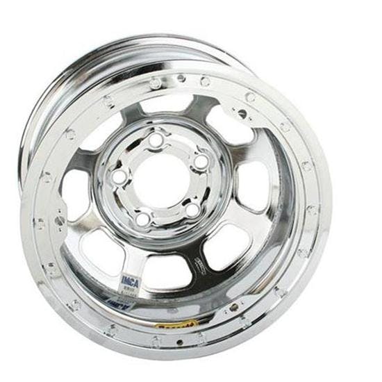 Bassett Chrome D-Hole 15 Inch Wheel - 15x8, 5 on 5 Inch, Beadlock