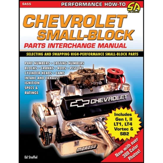 CarTech SA55P Small Block Chevy Parts Interchange Manual