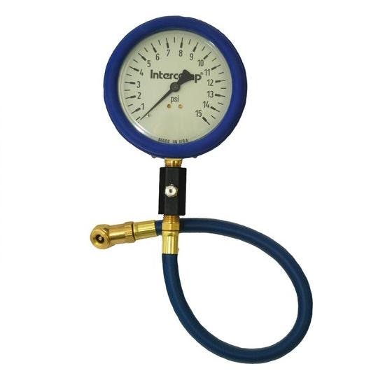 Intercomp 360058 4" Glow-In-The-Dark Tire Pressure Gauge, 15 PSI